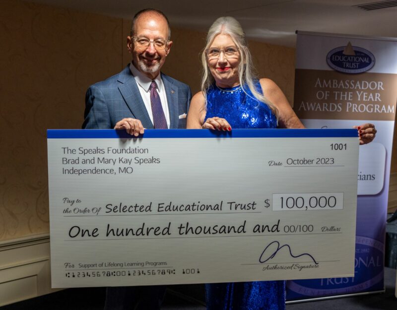 The Speaks Foundation Donates $100,000 to the Selected Educational Trust