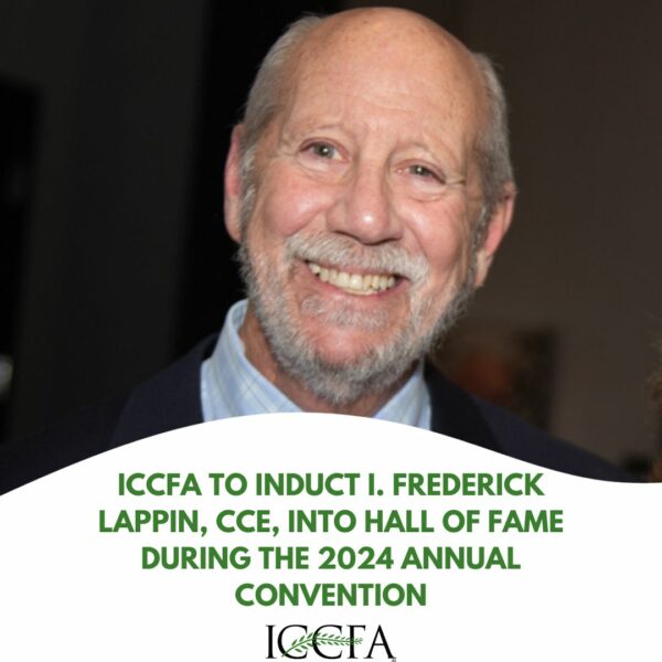 I. Frederick Lappin to Be Honored with ICCFA’s Highest Honor